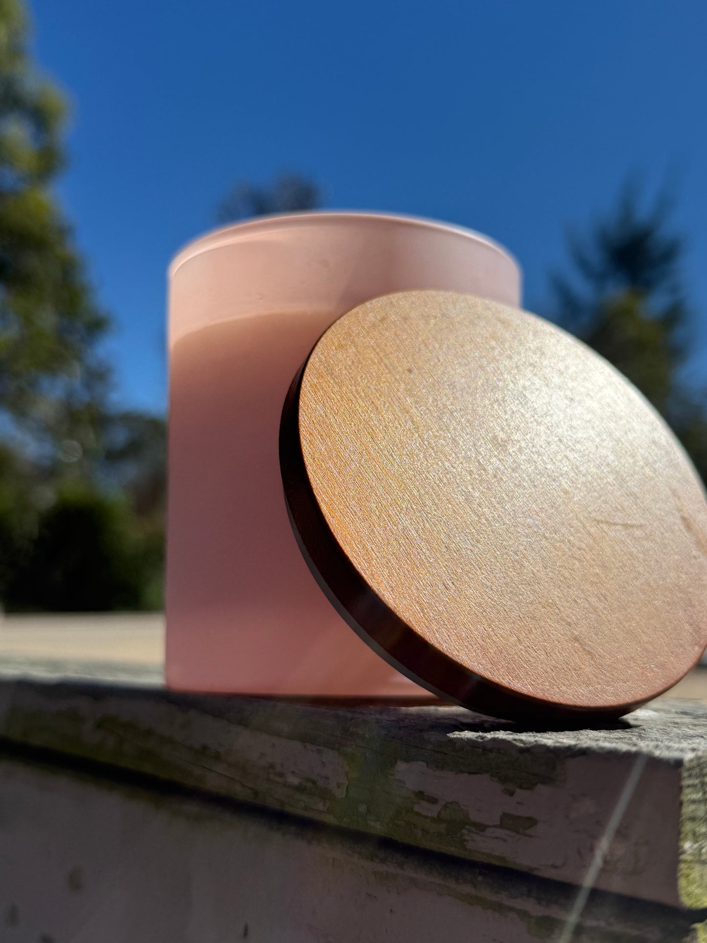 September Collection: Pink Matte Wooden Lids