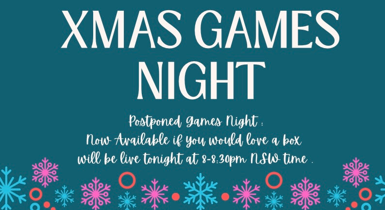 Left Over Games Night Boxes (Sent As Mystery Boxes)