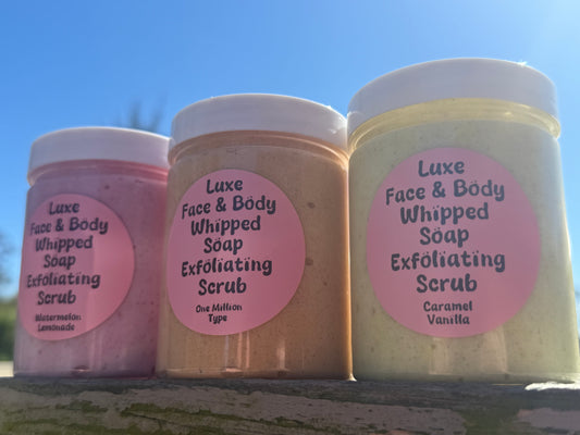 September Collection: Luxe Face & Body Whipped Soap Scrub